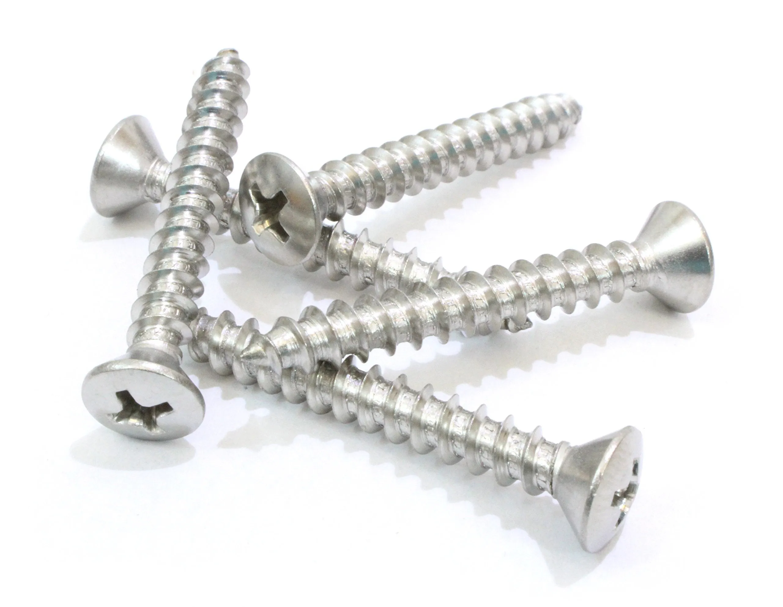 10 X 5/8" Stainless Oval Head Phillips Wood Screw (100pc) 18-8 (304) Stainless Steel