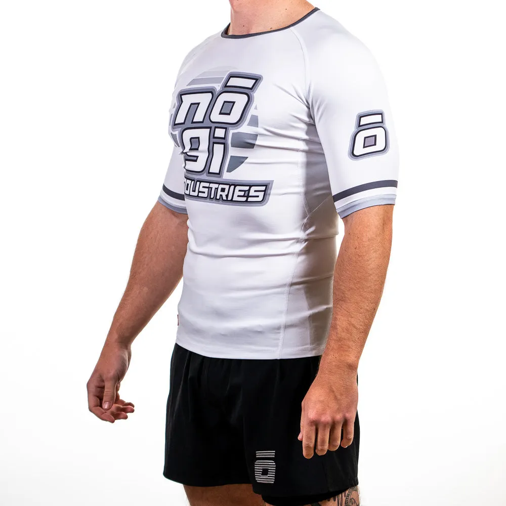 '7Four Short Sleeve Rank Rash Guard White by Nogi Industries