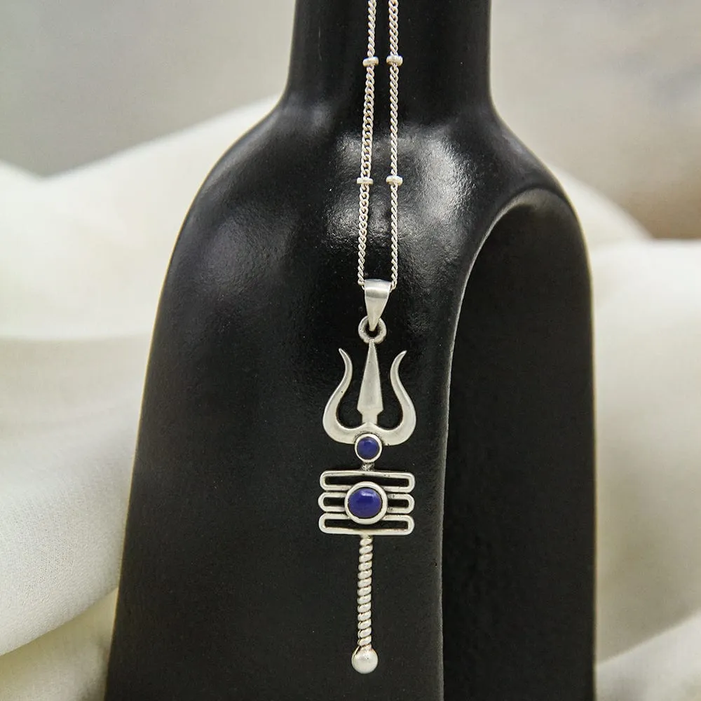 92.5 Silver Women's Trishul pendant