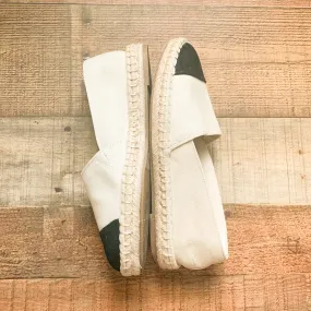 A New Day Cream and Black Espadrilles- Size 7.5