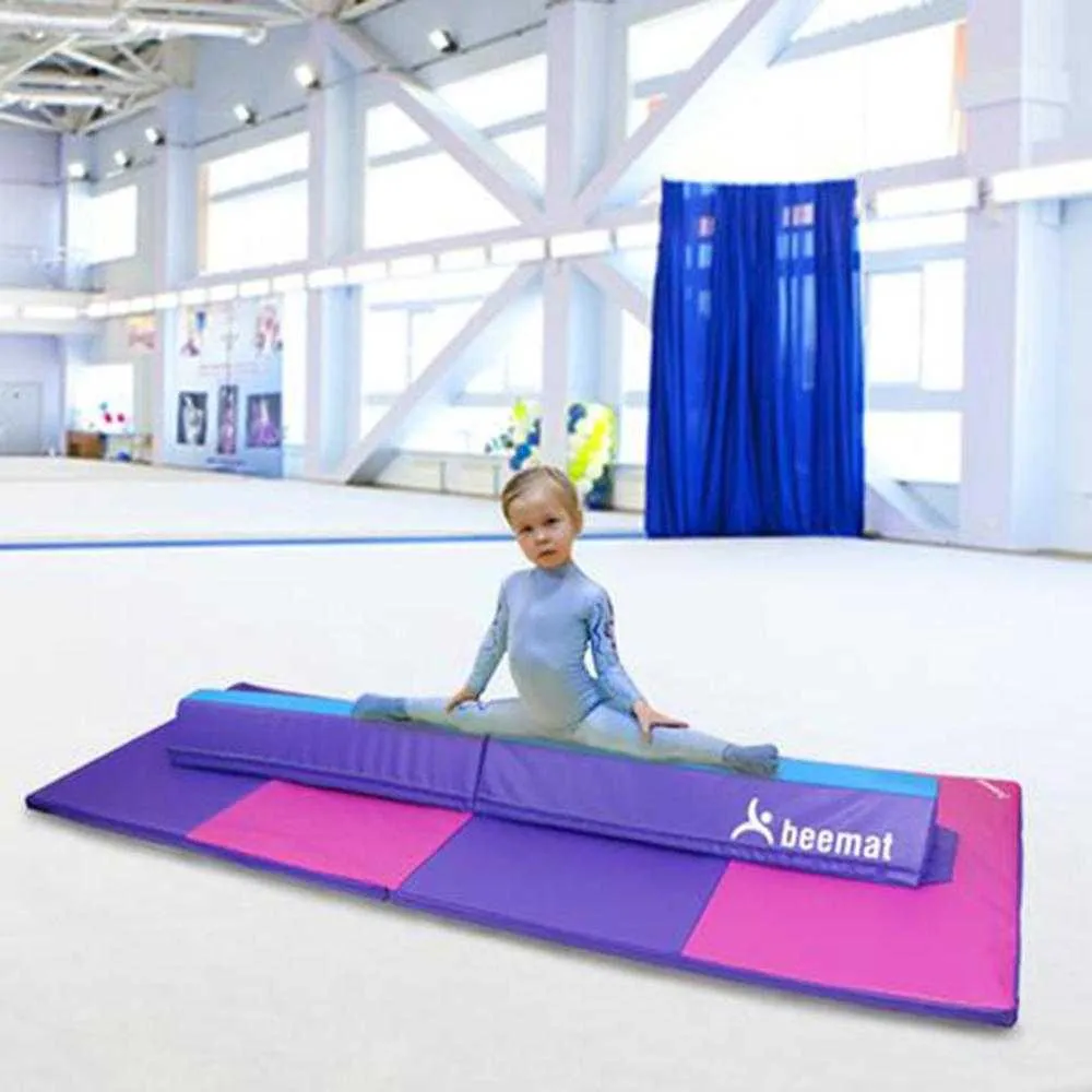 Beemat Foldable Balance Beam & Mat | Purple & Pink (Value Pack)