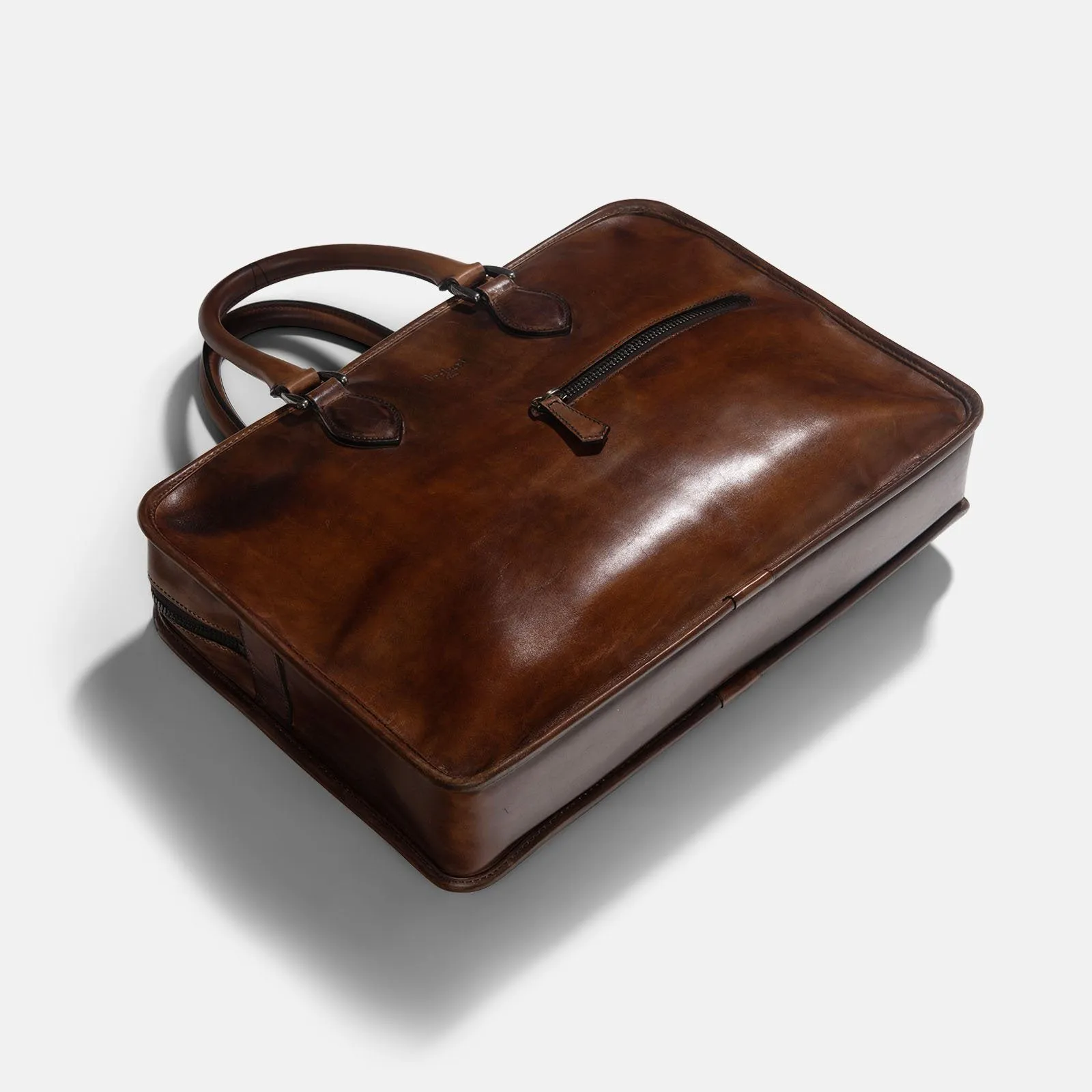 Berluti Un Jour Briefcase Venezia Brown