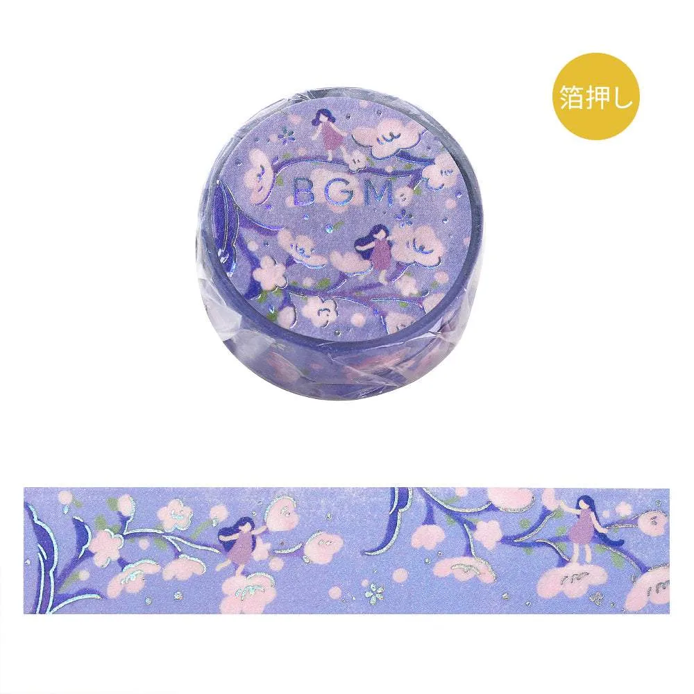 BGM Foil Stamping Masking Tape: Hana Monogatari - Light Purple