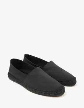 Black Logo Espadrilles