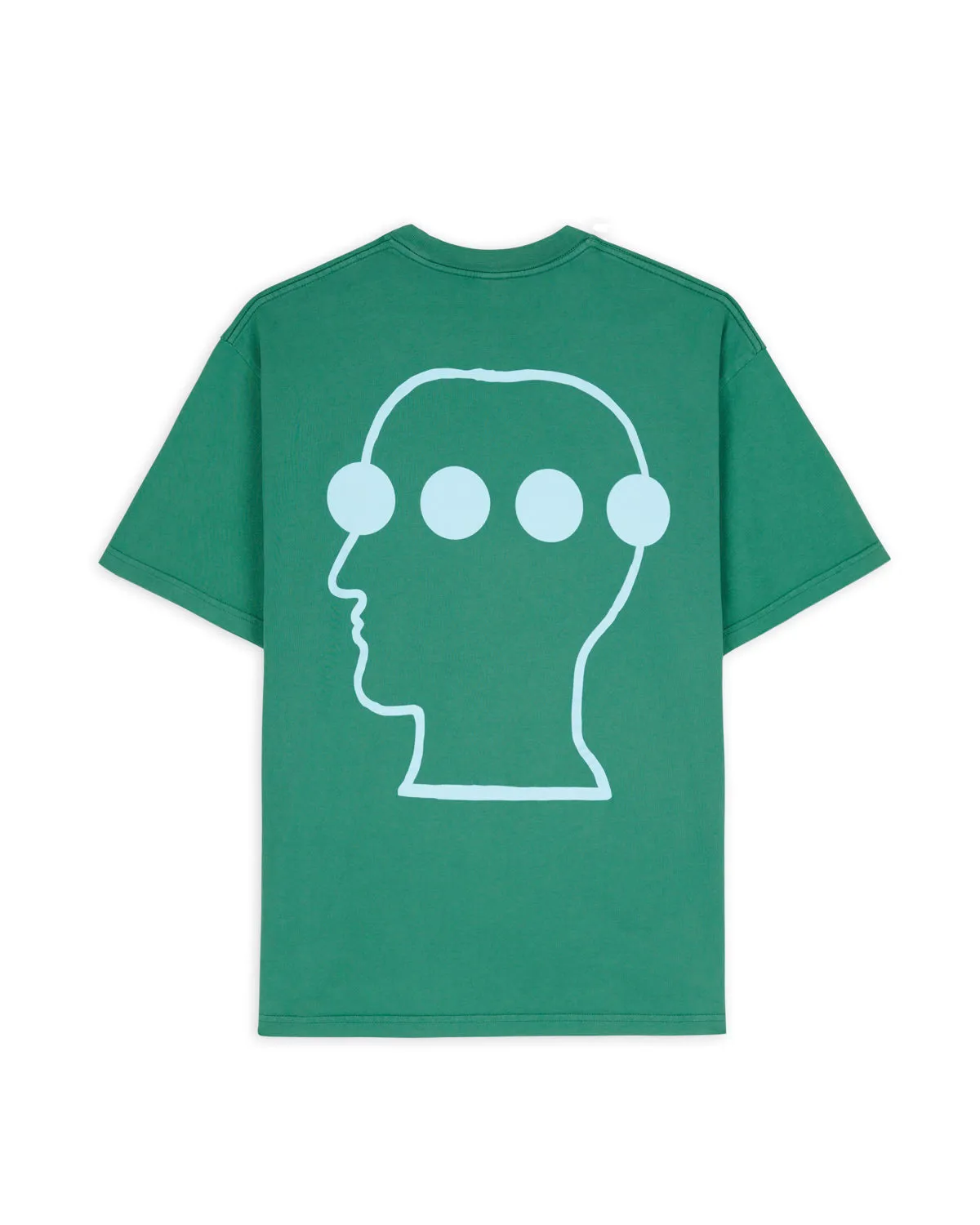 Brain Dead x Them Skates Logo Head Dots T-Shirt - Green