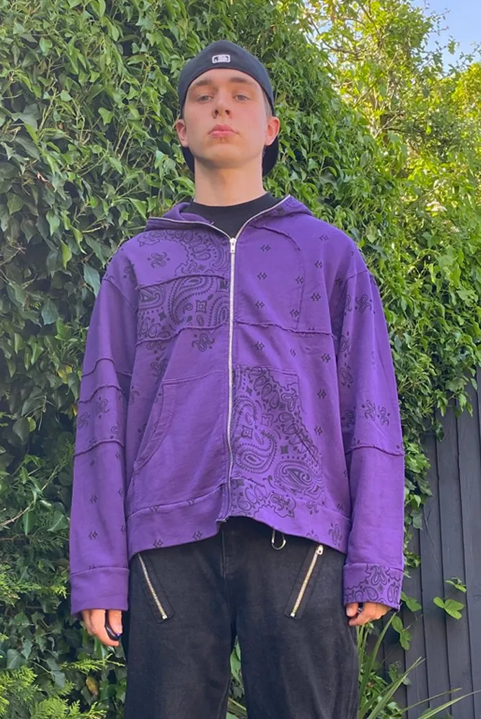 Californian Purple Bandana Hoodie