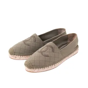 Chanel CC Canvas Espadrilles Flat