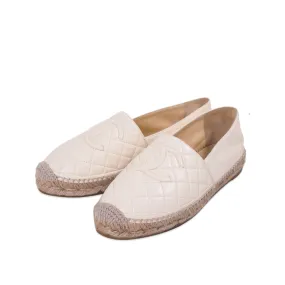 Chanel Quilted Lambskin Leather Espadrilles