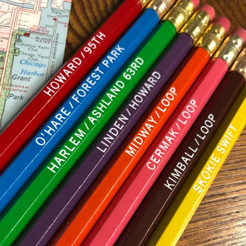 Chicago EL Pencil Set