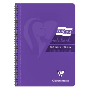 Clairefontaine Europa A4 Purple Notebook