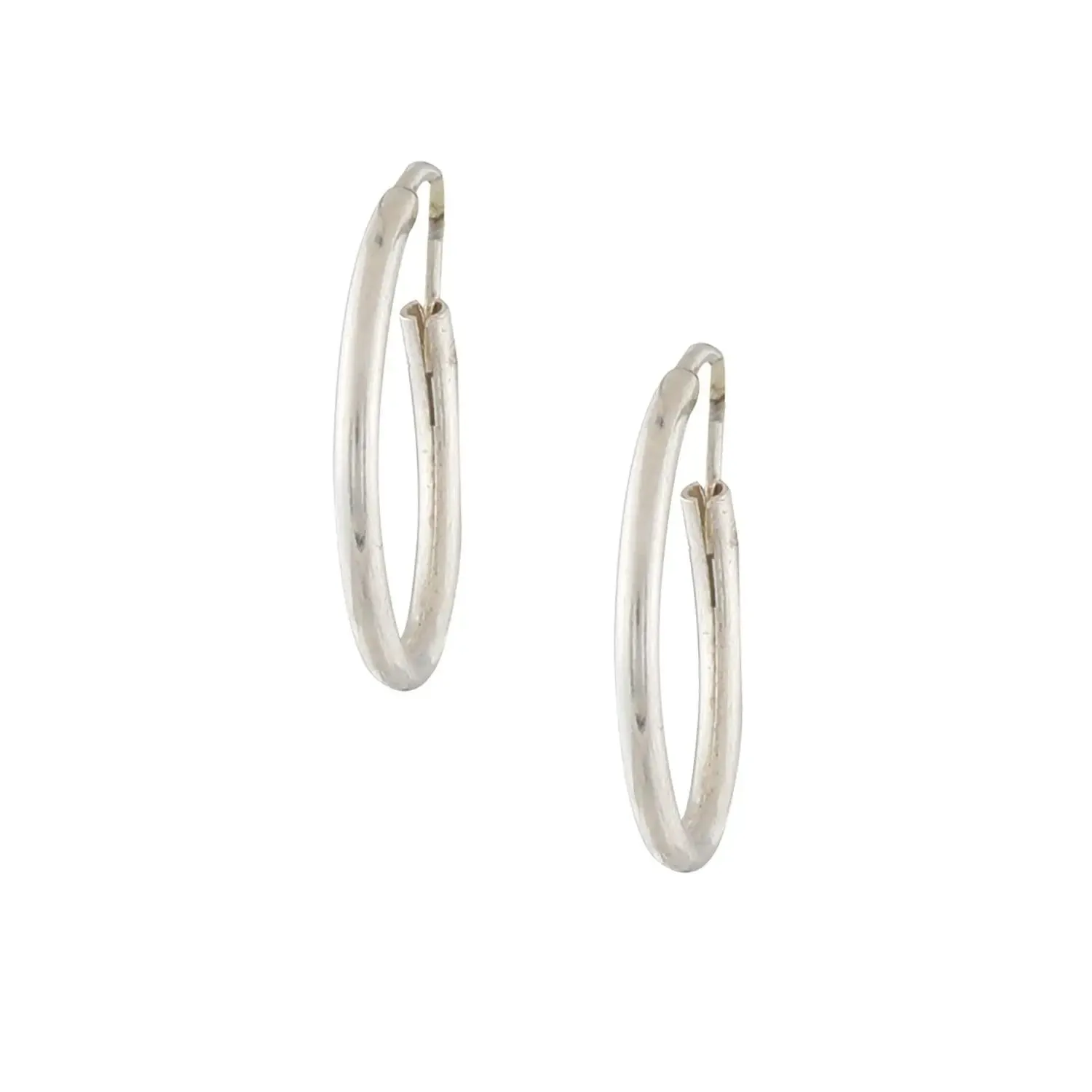 Classic Silver Hoop Earrings