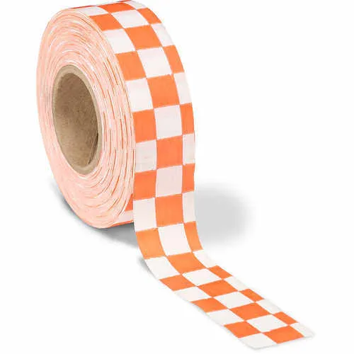 Flagging Tape, Checkered, Various Colours