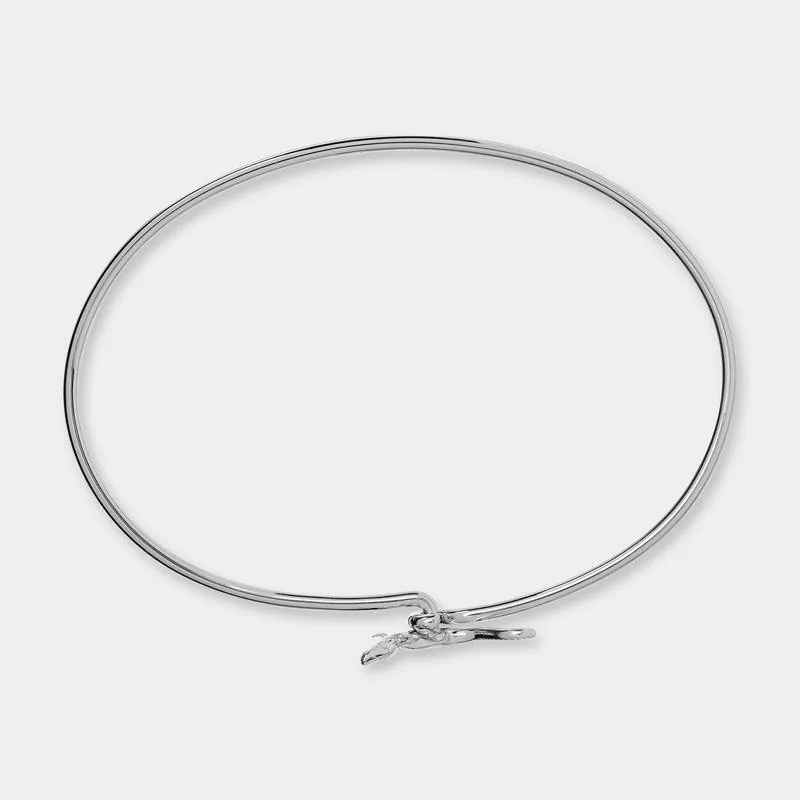 Force Tropicale Bangle Alligator Silver Colour