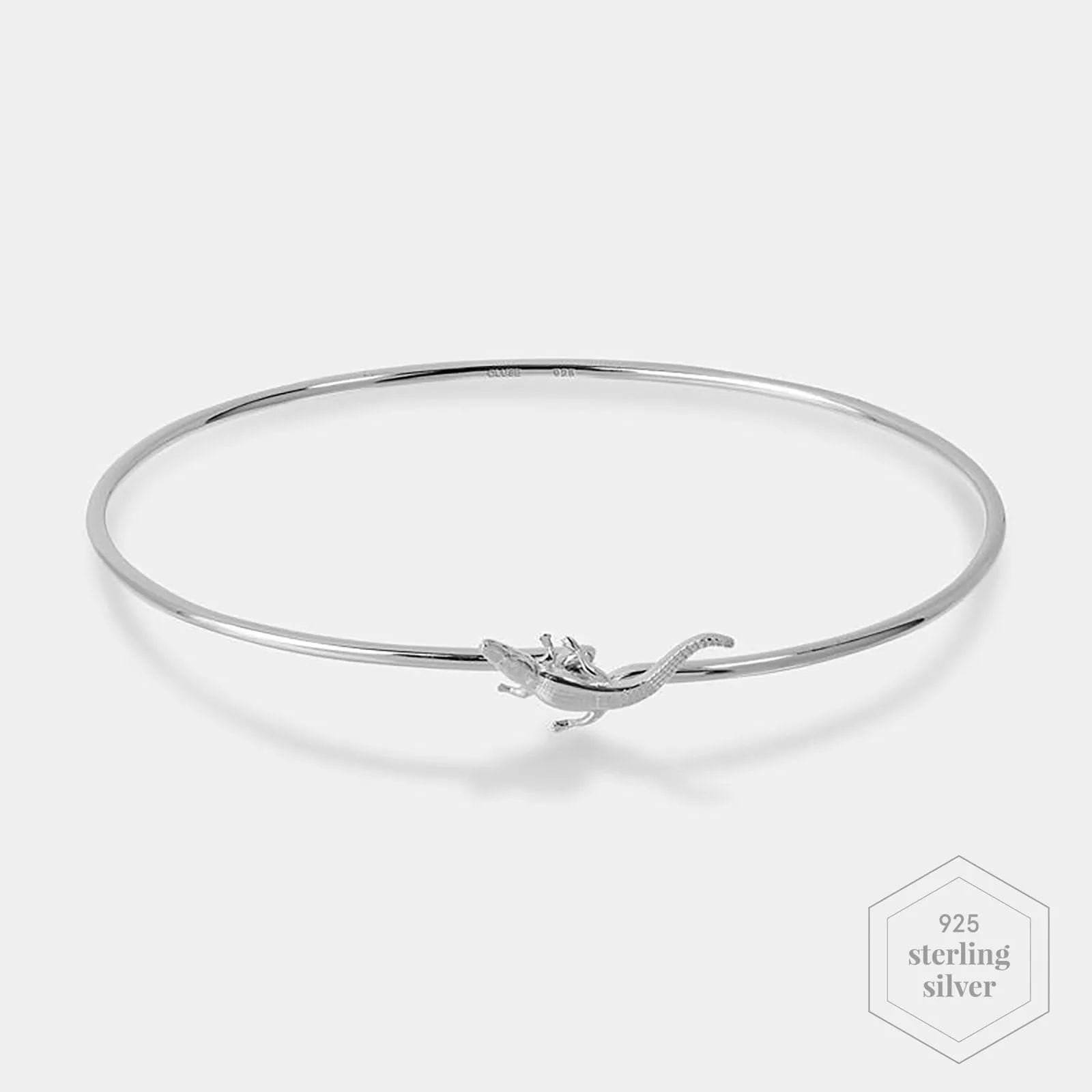 Force Tropicale Bangle Alligator Silver Colour