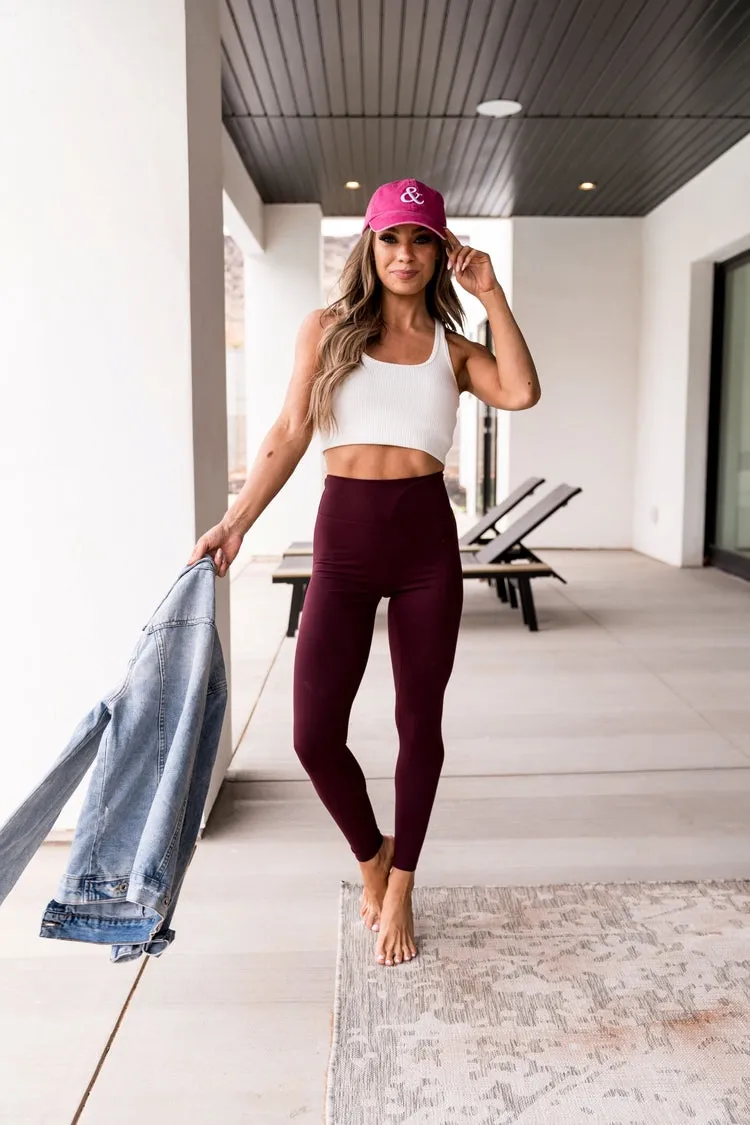 Game Changer Leggings 25 Wine