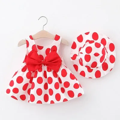 Girl Print Plaid Bow Dress