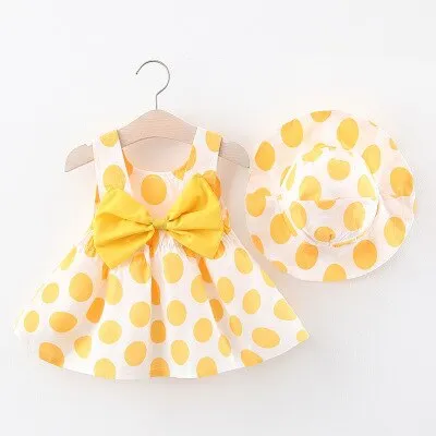 Girl Print Plaid Bow Dress