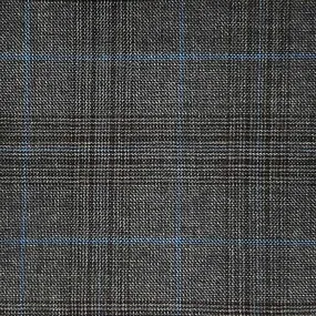 Grey Glen Plaid With Blue Windowpane