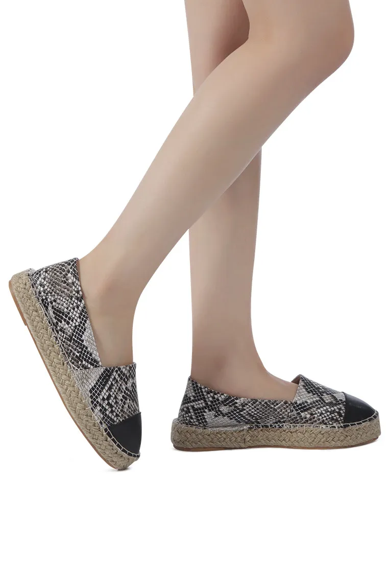 hermosa animal print slipon espadrilles