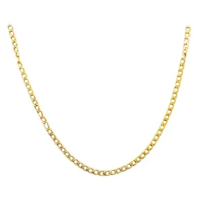 Large Cable Chain Long 14 Karat Yellow Gold