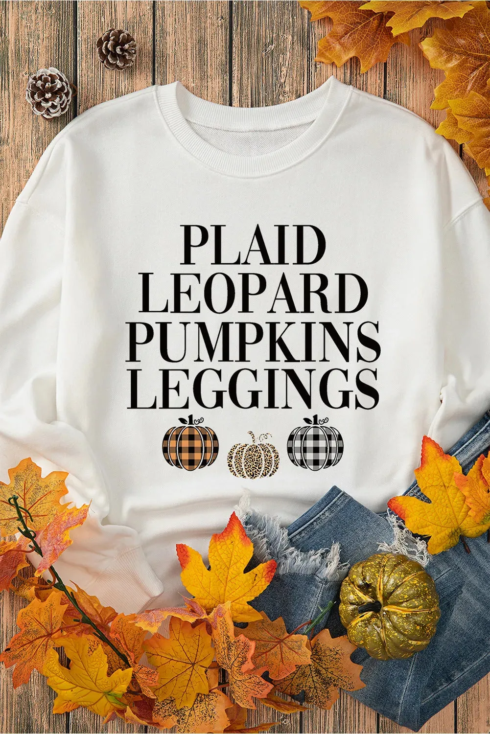 Letter Graphic Round Neck Long Sleeve Sweatshirt