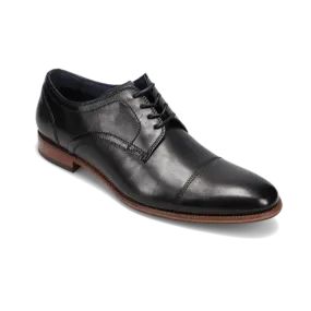 Men's Flex Cap Toe Black Smooth