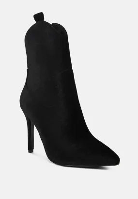 NAT-LOVE Black Velvet Cow Girl boot