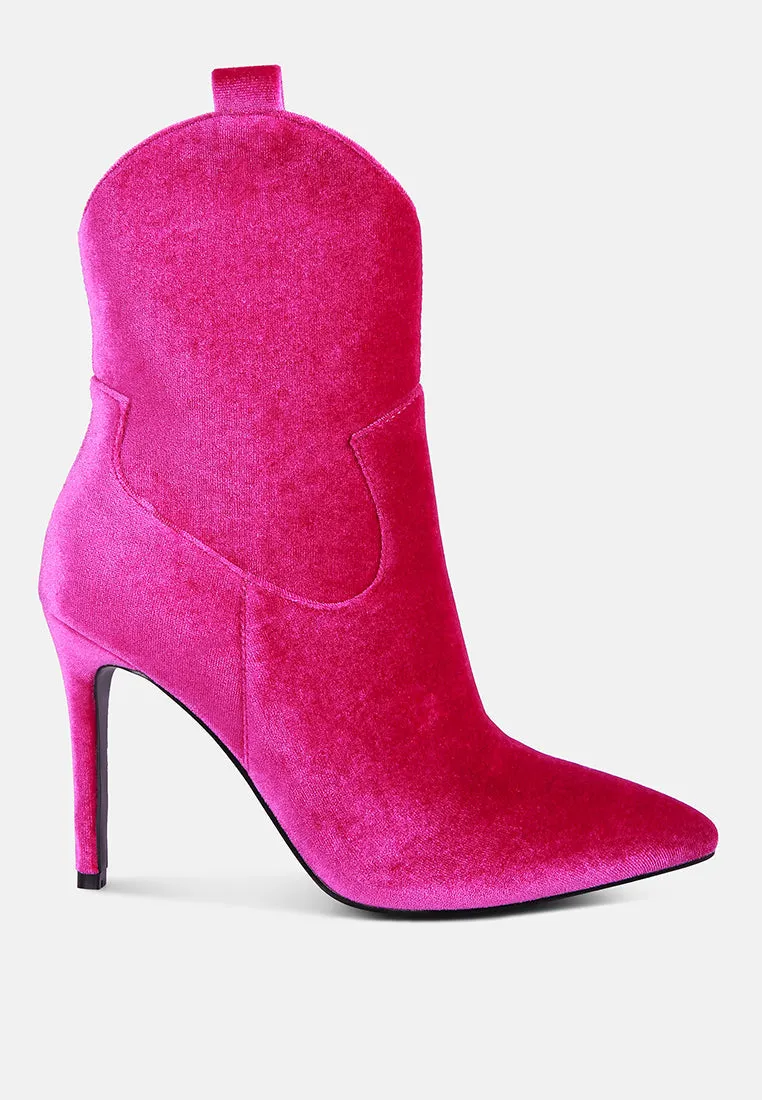 Nat Love Velvet Cow Girl Boot By Ruw