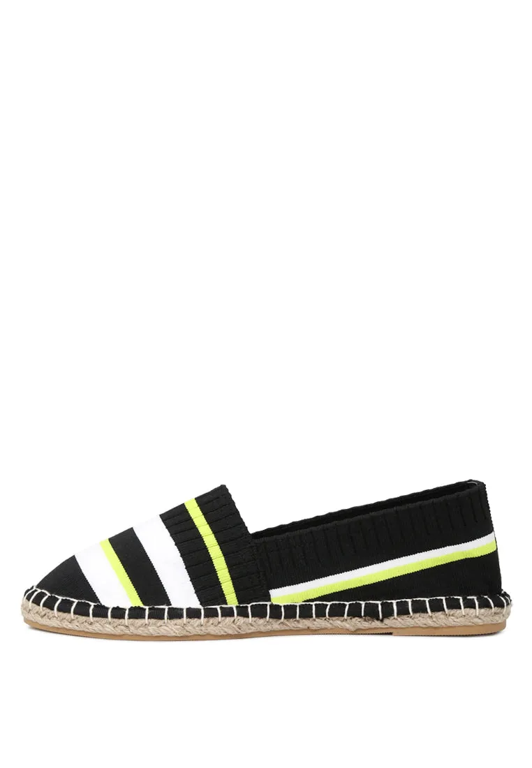 Neon Highlights Slipon Espadrilles