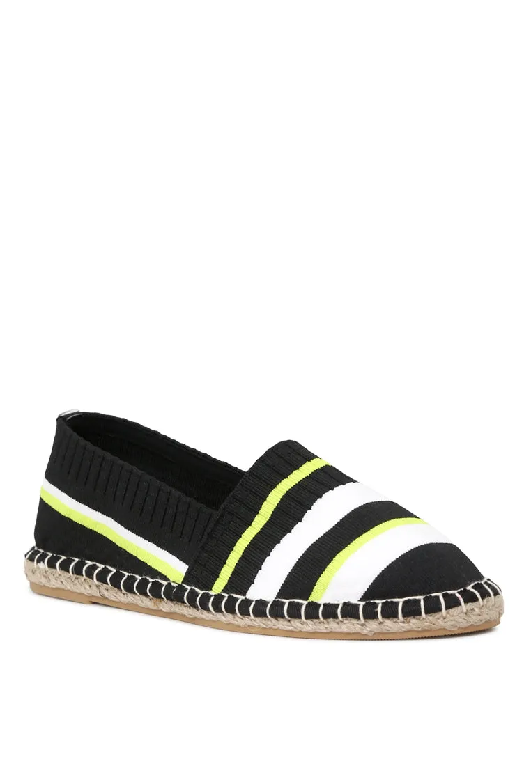 Neon Highlights Slipon Espadrilles