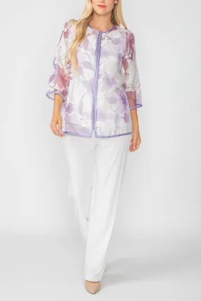 Purple Blossom Burnout Jacket