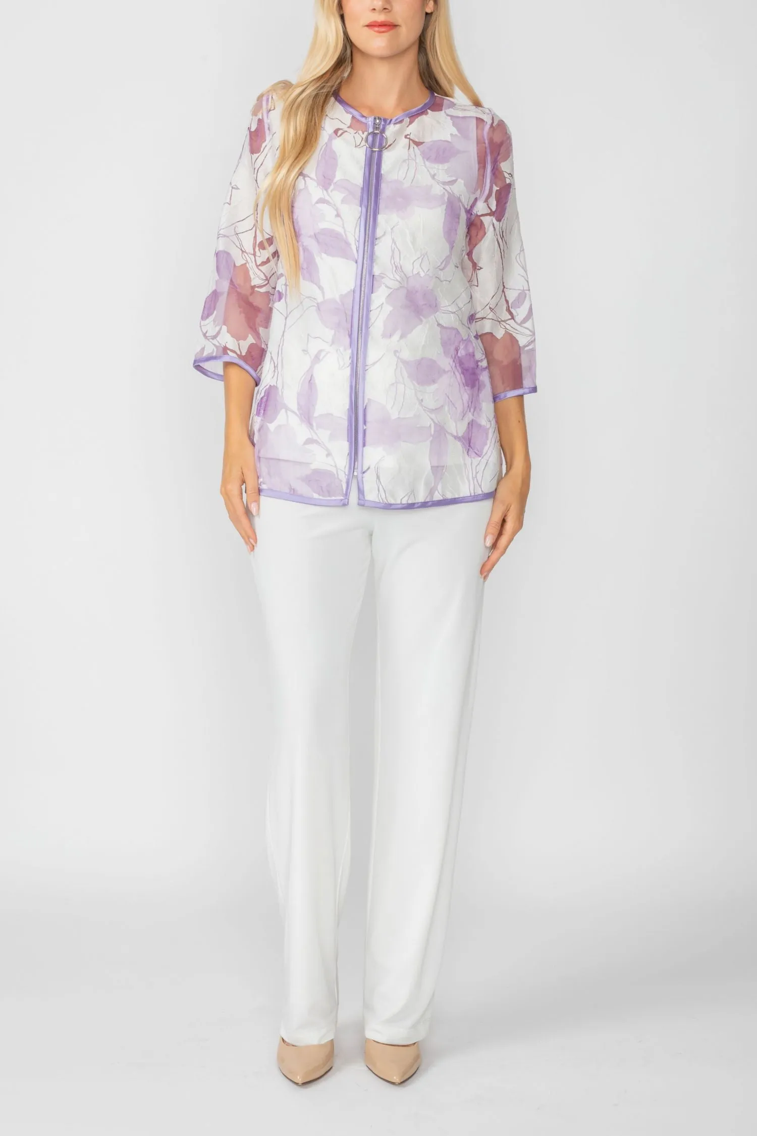 Purple Blossom Burnout Jacket