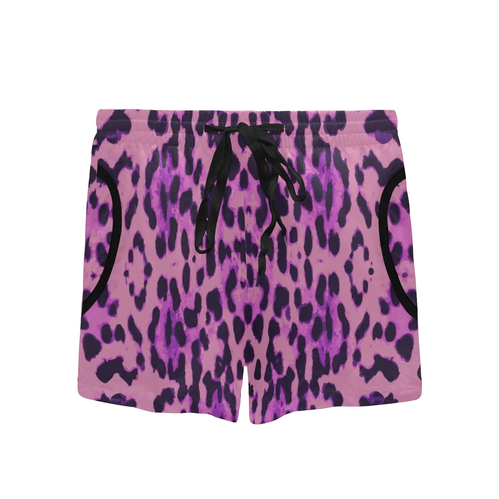 Purple Cheetah Women's Mid-Length Board Shorts