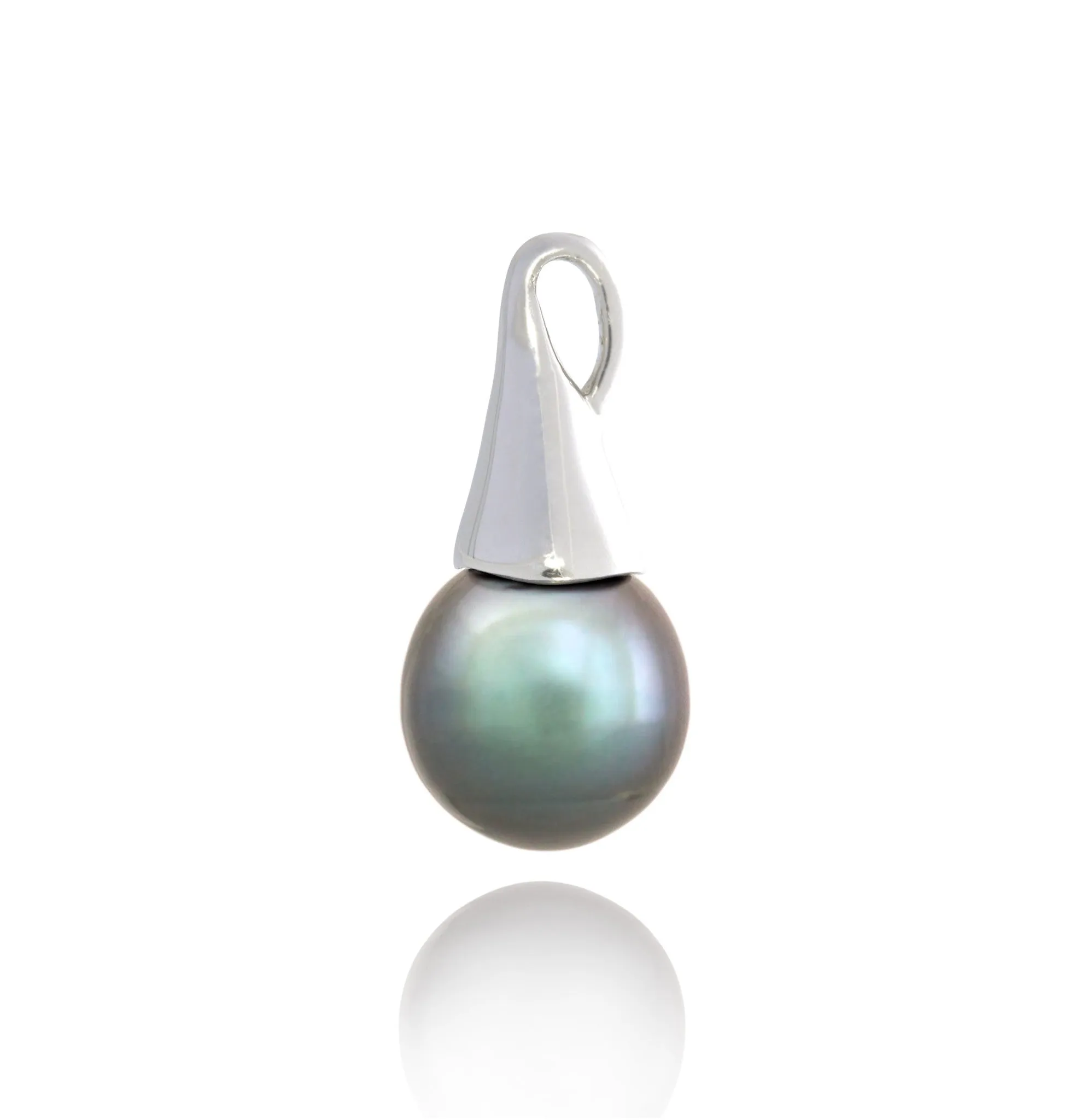 Tahitian pearl pendant - Sterling silver