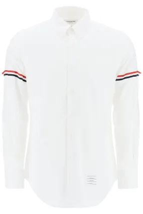 THOM BROWNE oxford button-down shirt with rwb armbands